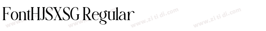 FontHJSXSG Regular字体转换 FontHJSXSG Regular字体转换